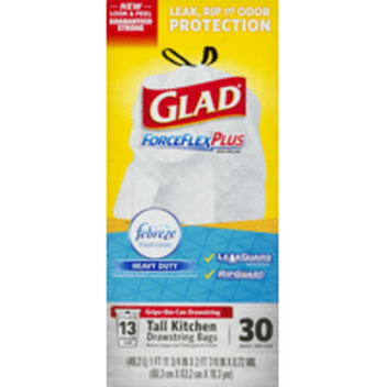 Glad 20 Gal Forceflex Kitchen Pro Drawstring Fresh Clean Odor Shield Trash Bags 80 Count 1258778918 The Home Depot