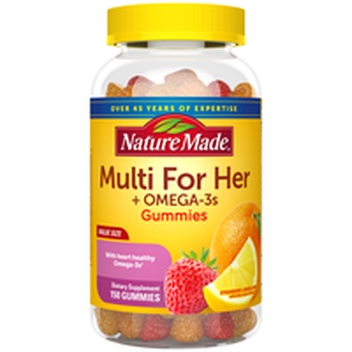 Nature Made Men S Multivitamin Omega 3 Gummies Strawberry Lemon Orange 80 Ct Instacart