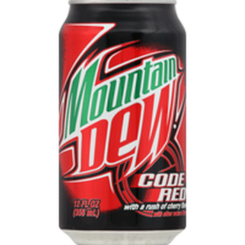 Mountain Dew Diet Code Red Soda 12 Fl Oz Instacart