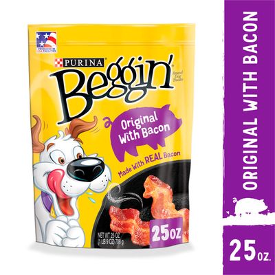 Purina Beggin' Strips Real Meat Dog Treats, Original With Bacon