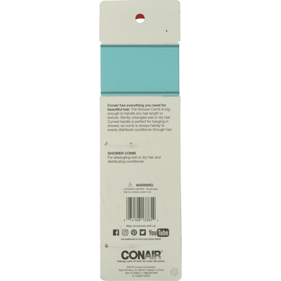 Conair Shower Comb, Detangle & Smooth