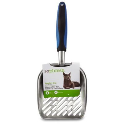 So Phresh Comfort Grip Metal Litter Scoop 14" L X 5.5" W X 2" H