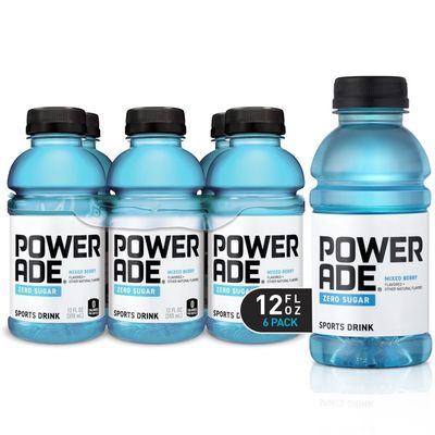 Powerade Sugar Mixed Berry, Ion4 Electrolyte Enhanced Fruit Flavored Sugar Calorie Sports Drink W/ Vitamins B3, B6, And B12, Sodium, Calcium, Potassium, Magnesium