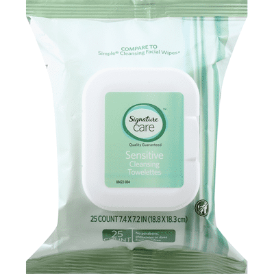Signature Care Cleansing Towelettes, Sensitive