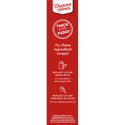Duncan Hines Brownie Mix, Dark Chocolate Fudge, Family Size