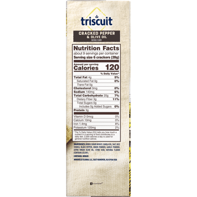 Triscuit Cracked Pepper & Olive Oil Flavor Crackers, 1 Box