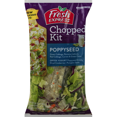 Fresh Express Salad, Poppyseed, Chopped Kit (13 oz bag) - Instacart