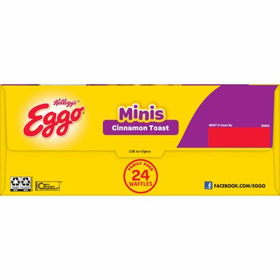 Eggo Mini Frozen Waffles, Frozen Breakfast, All Day Kids Snacks, Cinnamon Toast