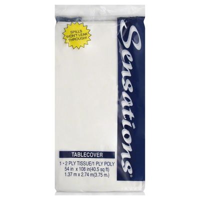 Sensations Tablecover, White
