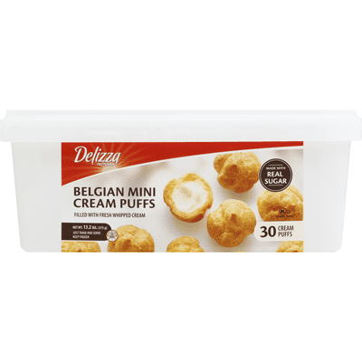 Delizza Puffs, Belgian Cream, Mini
