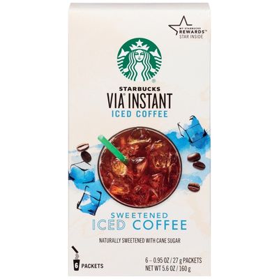 Starbucks VIA Instant Coffee Medium Roast Packets — Sweetened Iced Coffee