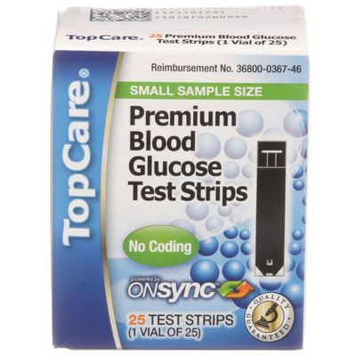 Top Care Premium Blood Glucose Monitoring System Stirps