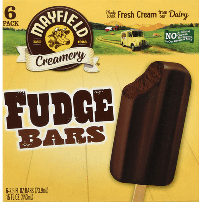 Mayfield Ice Cream Bars Fudge 6 Pack 6 Each Instacart