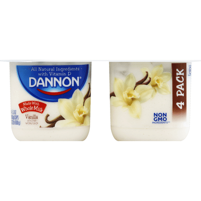 Dannon Whole Milk Vanilla Yogurt