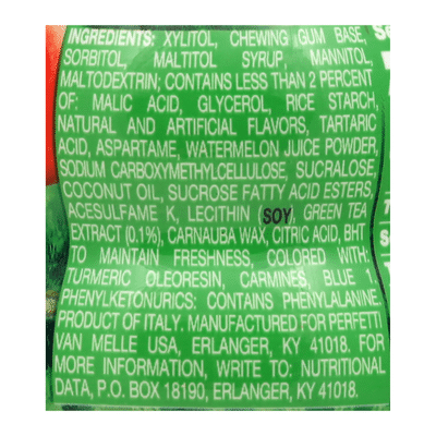 Mentos Gum, Sugarfree, Watermelon