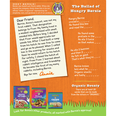 Annie's Organic Assorted Crackers and Pretzels Cheddar Snack Mix
