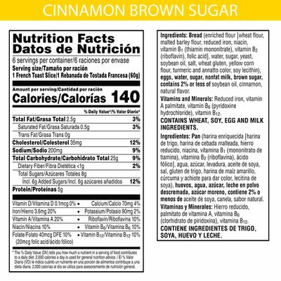 Eggo Thick and Fluffy Frozen French Toast, Frozen Breakfast, Cinnamon Brown Sugar