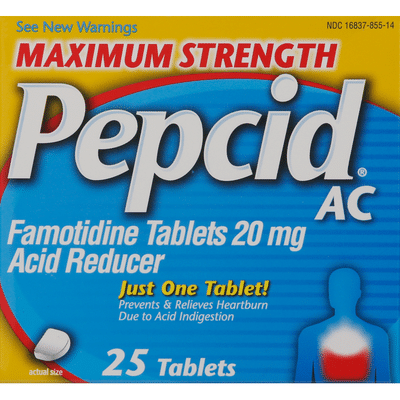 Pepcid Maximum Strength Ac Tablets 25 Ct Delivery Or Pickup Near Me Instacart