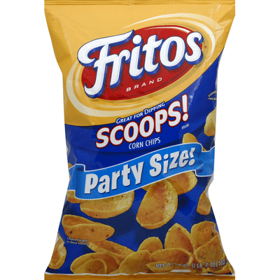 Fritos Scoops Party Size Corn Chips