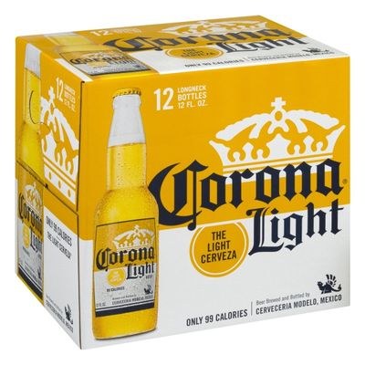 Corona Light Mexican Lager Beer Bottles