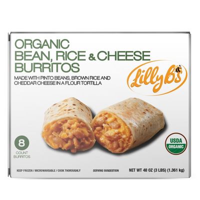 Lilly B's Organic Beans Rice & Cheese Burritos