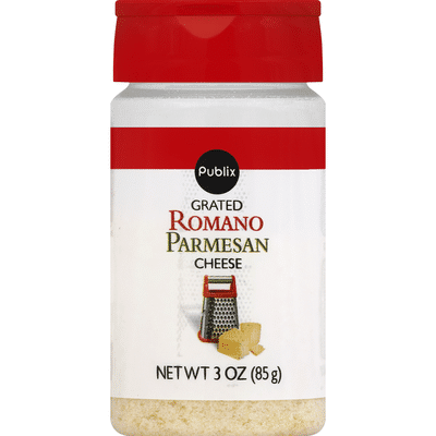 Publix Cheese Grated Romano Parmesan 3 Oz - Instacart