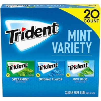 Trident Assorted Mint Sugar Free Gum Variety Pack 18 8 Oz Instacart