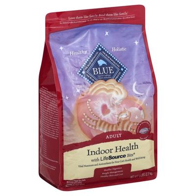 Blue Buffalo Indoor Health Natural Adult Dry Cat Food, Salmon & Brown Rice