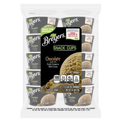 Breyers Ice Cream Chocolate Snack Cups
