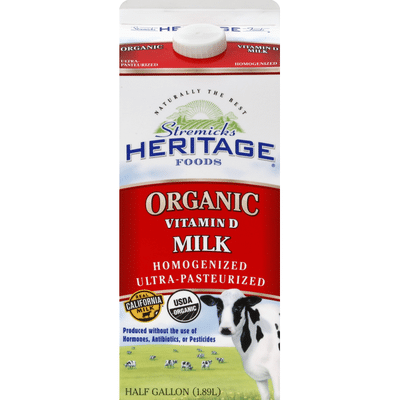 Heritage Milk Organic Vitamin D 0 5 Gal Delivery Or Pickup Near Me Instacart