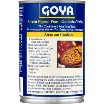 Goya Green Pigeon Peas (Gandules)