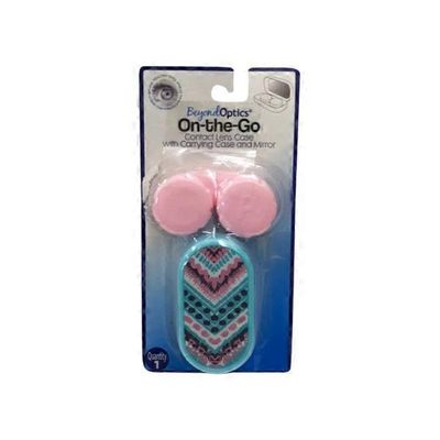 Beyond Optics Contact Lens Case with Mirror & Carrying Case