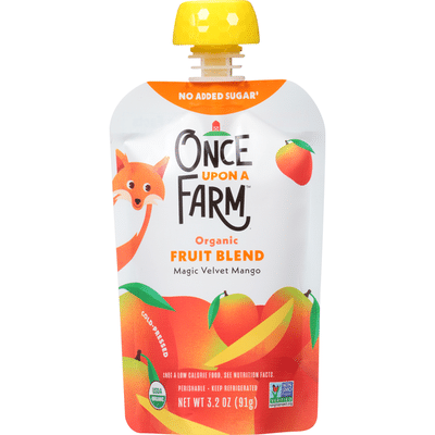 Once Upon a Farm Fruit Blend, Organic, Magic Velvet Mango