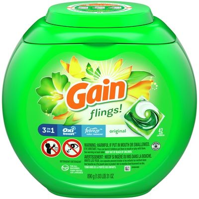 Gain Flings Liquid Laundry Detergent, Original Scent