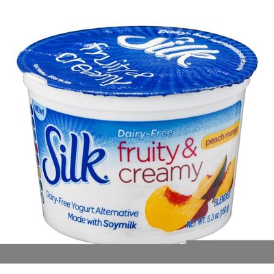 Silk Fruity & Creamy Dairy-Free Yogurt Alternative Peach Mango