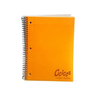 Norcom Notebook, 3 Subject, Wide Ruled, 138 Sheets