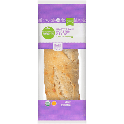 Simple Truth Organic Ready to Bake Roasted Garlic Artisan Bread