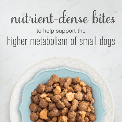 Purina Bella Natural Small Breed Dry Dog Food, Natural Bites With Real Chicken & Beef