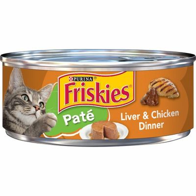 Friskies Pate Wet Cat Food, Liver & Chicken Dinner