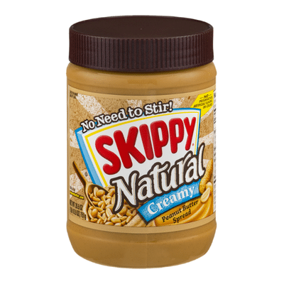 Skippy Natural Creamy Peanut Butter Spread