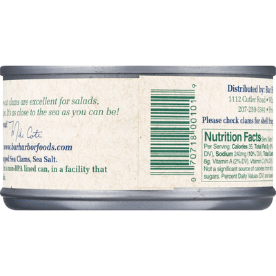 Bar Harbor Sea Clams, Chopped
