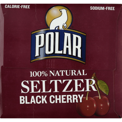 Polar Seltzer, 100% Natural, Black Cherry