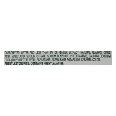 Canada Dry Zero Sugar Ginger Ale