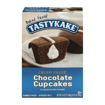 Tastykake Creme Filled Chocolate Cupcakes