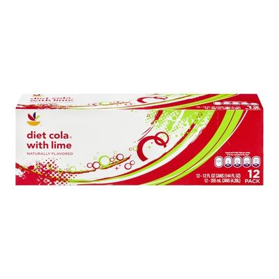 SB Diet Cola With Lime Soda - 12 CT