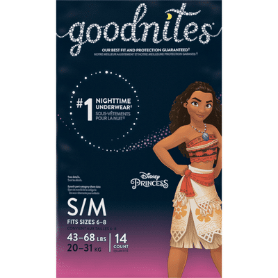 Huggies GoodNites Small Medium Bedtime Underwear Girls