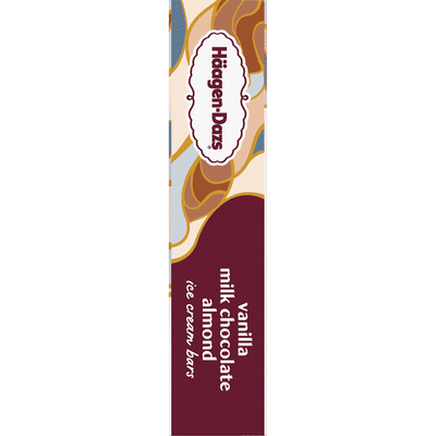 Haagen-Dazs Vanilla Milk Chocolate Almond Ice Cream Bars