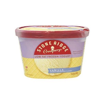 Stone Ridge Creamery Frozen Yogurt, Low Fat, Vanilla