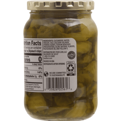 Food Lion Pickle Chips, Dill, Hamburger