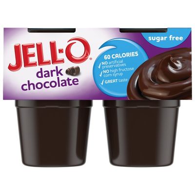 Jell-O Dark Chocolate Sugar Free Ready-to-Eat Pudding Snacks